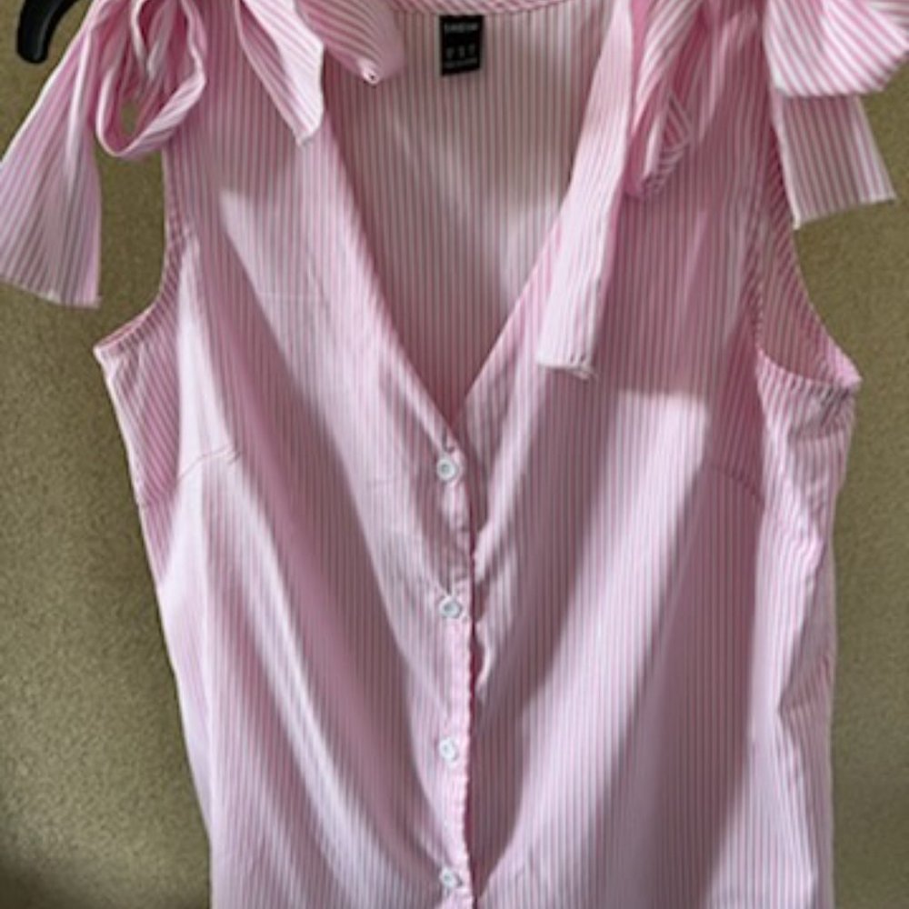 Shein Shoulder Tie Top